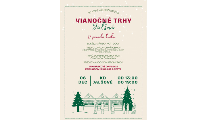 Vianočné trhy Jalšové
